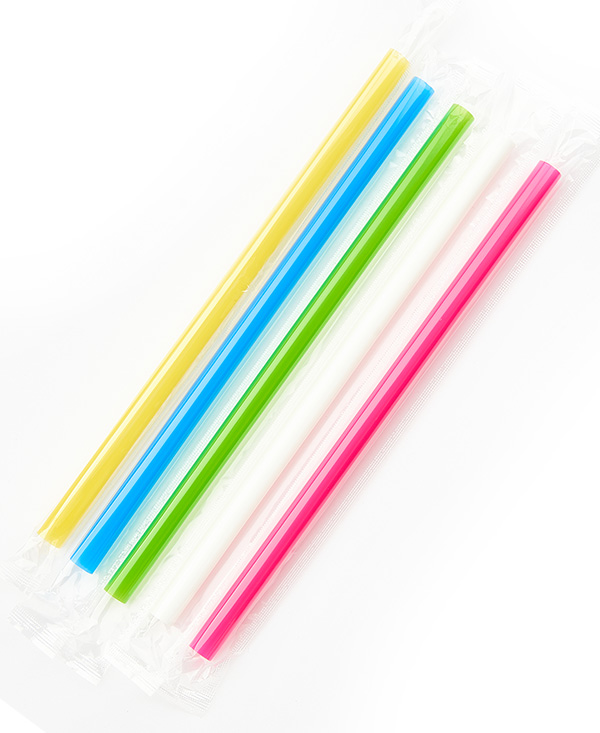 Трубочки широкие в индивидуальной упаковке